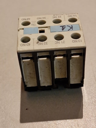 Siemens 3RH1921-1HA31 Hilfsschalterblock Hilfsschütz S0-S12 3NO+1NC Gebraucht1