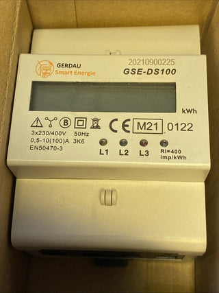 NEU & OVP: B+G E-tech GSE-DS100 (DS100-00B) Drehstromzähler 100A | MID geeicht |6