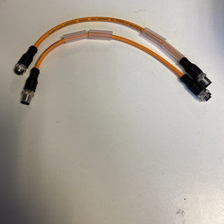 2x M12, Buchse, gerade, 5-polig, M12, Stecker, gerade, 5-polig, Sensor-/6