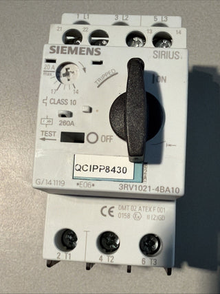 1x Siemens 3RV1021-4BA10 Motorschutzschalter Leistungsschalter S0 20A gebraucht8