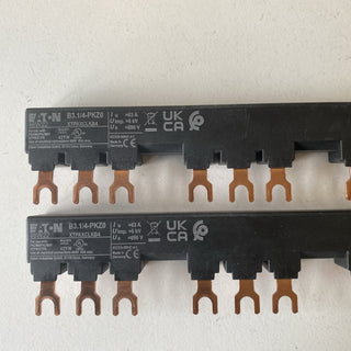2x EATON B3.1/4-PKZ0 XTPAXCLKB4 Phasenschiene 63A Neu1