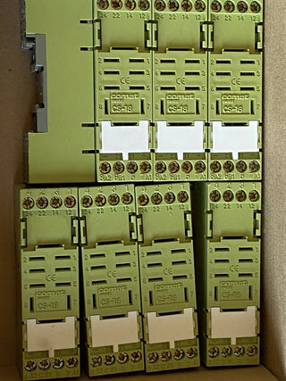 8x Comat CS-18 Stecksockel Relaissockel 8-polig 10A 380V System-Sockel – NEU & O0