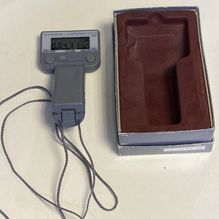 Minerva Chronotech Swiss 324 digitale Stoppuhr – Profi-Qualität – Vintage/Gebrau2