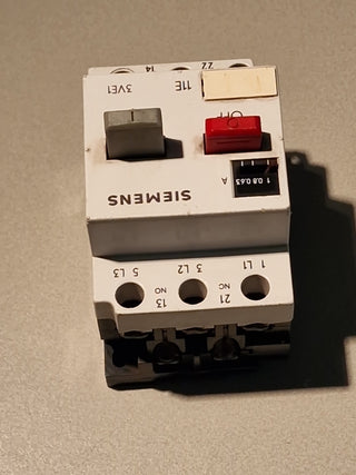 Siemens 3VE1010-2F Manueller Motorschutzschalter für industriellen Einsatz#111