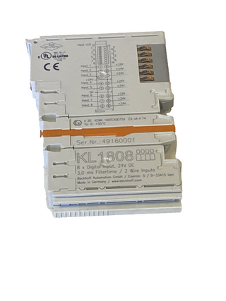 Beckhoff (Imtech) KL1808 (FC1808) Busklemme, 8-Kanal-Digital-Eingang, 24VDC, 3ms1