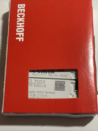 Beckhoff EL7031 EtherCAT-Klemme (Schrittmotorendstufe) – NEU & OVP