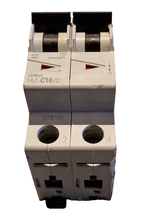 Eaton FAZ-C10/2 Leitungsschutzschalter 10A 2P geb0