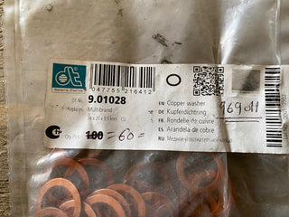 60x DT ERSATZTEILE 9.01028 - Dichtung, Ölablassschraube2