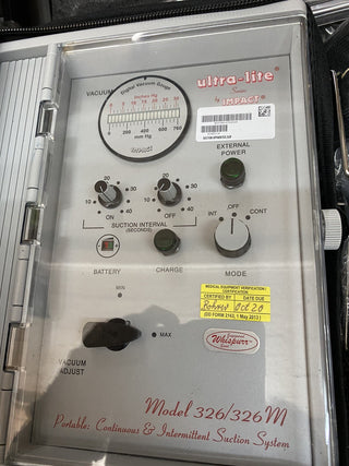 Impact 326M Tragbare Chirurgische Saugpumpe Absauggerät (Kontinuierlich/Intermi0