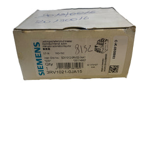 Siemens 3RV1021-0JA15 Motorschutzschalter S0 Class 10 neu0
