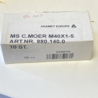 ANAMET EUROPE 880.140.0 LOCKNUT M40 BRASS (10 PCS) New1