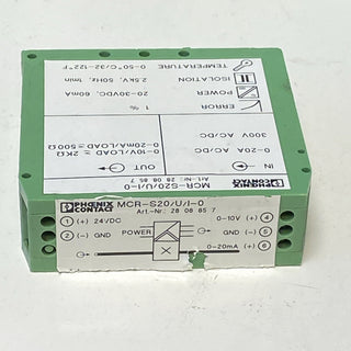 Phoenix Contact Strommessumformer MCR-S20/U/I-0/ 2808857 0-20A 0-10V 0-20mA1