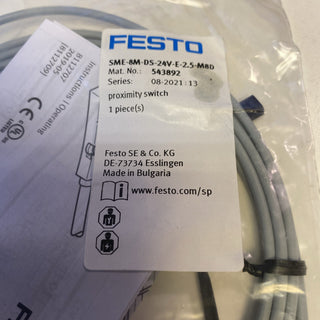 Festo 543892 Näherungsschalter SME-8M-DS-24V-E-2,5-M8D Zylindersensor M8 OVP Neu1