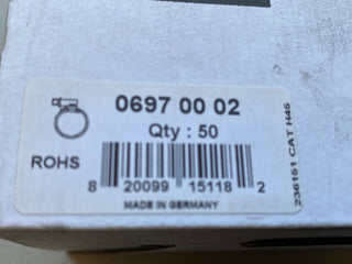 50x Parker Legris 0697 00 04 Schlauchschellen (16-27mm) Verzinkt – NEU & OVP1