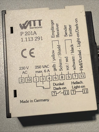 witt sensoric p 201A 1.113 291witt sensoric p 201A 1.113 2915