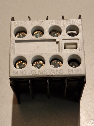 2x Siemens 3RH1911-1FA31 Hilfsschalterblock Hilfsschütz 3NO+1NC 4-polig Gebrauch0
