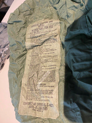 US Army Patrol Schlafsack +Kleiner Stuff sack  gut Erhalten5
