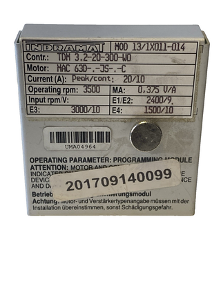 Indramat Bosch Rexroth 109-0590-4A06-01 Programmiermodul MOD 13/1X011-014 TDM