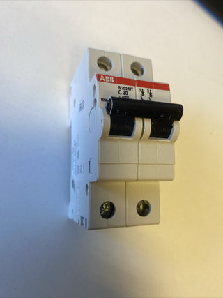ABB Stotz-Kontakt S202MT-C20 , Sicherungsautomat C-Char., 10 kA, 20 A, 2P , 2CDS1