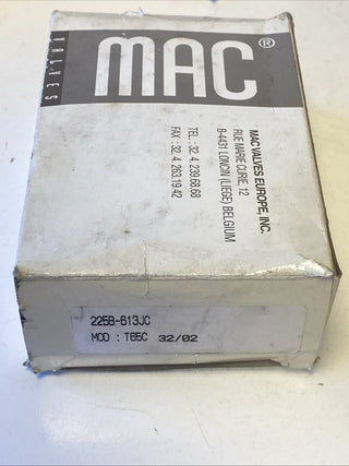 MAC Valves 225B-613JC Magnetventil - 3/2-Wege - 1/4" NPT - 24V DC - NEU/OVP0