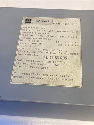 Endress+Hauser Nivopilot FTM480Z Grenzschalter Füllstandswächter geprüft geb2