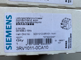 Siemens SIRIUS Motorschutzschalter 3RV1011-0CA10 (Baugröße S00) – NEU & OVP1