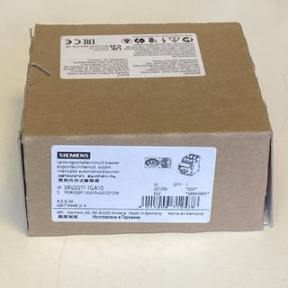 Siemens SIRIUS 3RV2011-1GA10 Leistungsschalter Motorschutzschalter S00 – NEU0