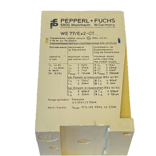 Pepperl+Fuchs WE77/Ex2-OT 01776 S Trennschaltverstärker Namur Ex-Schutz 230V geb4