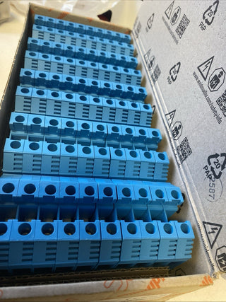 50x Weidmüller Durchgangs-Reihenklemme WDU 16/ZA BL (1028980000) – NEU & OVP