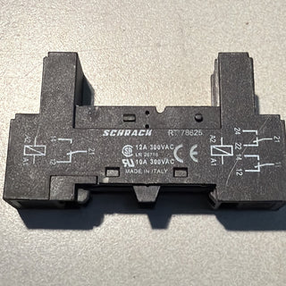 5X Schrack Relaissockel RT78625 relay socket Relaisfassung 12A 300VAC0
