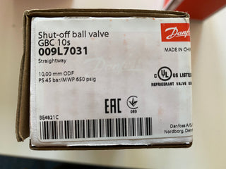 Danfoss Kugelabsperrventil 45bar GBC10s 10mm Lot ohne Schrader 009L70310