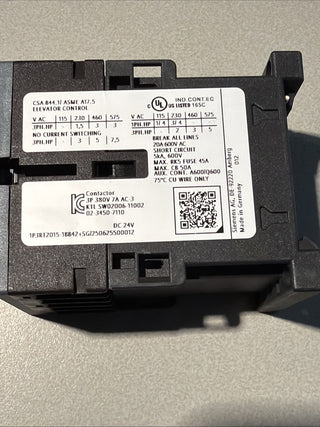 Siemens SIRIUS Leistungsschütz 3RT2015-1BB42 – NEU2