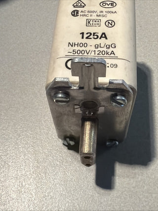 1x Siemens 3NA3832 Sicherungseinsatz 125A 500V 3NA3 8322