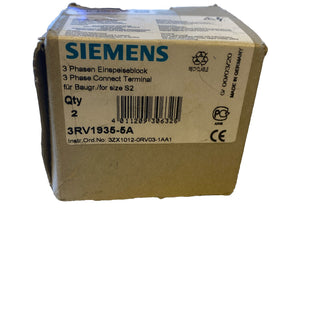 Siemens 3RV1935-5A 3-Phasen-Einspeiseklemme Sammelschiene neu1