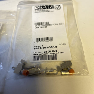 2X Phoenix Contact Schaltbrücke 0305239 Typ SBJ 2- 8/13-GSK/S3
