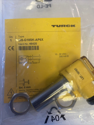 Turck Induktiver Sensor BI5-G18SK-AP6X (Ident-Nr. 46420) – NEU & OVP2