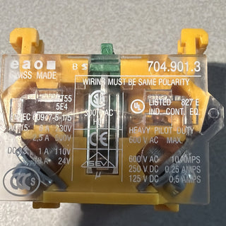 704.901.3 Kontaktelement 22mm 04 -40-55°C für Frontelement 500VAC 10A EAO1