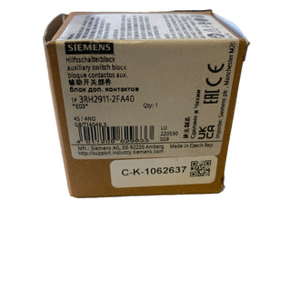 Siemens 3RH2911-2FA40 Hilfsschalterblock 4S S00/S0 neu1
