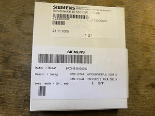 Siemens DMZ1197-AA Schutzdeckel für Handfeuermelder neuw0