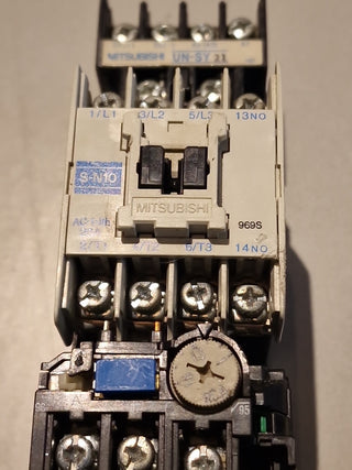 MITSUBISHI ANLASSER S-N10 20A AMP 200-220V SPULE SN10 mit TH-N12 +un-sy21#21