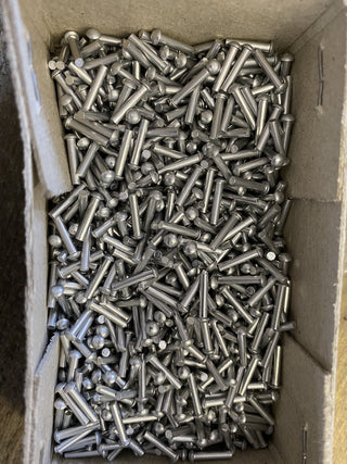 800x Halbrundniete DIN 660 – 2 x 10 mm – Aluminium0
