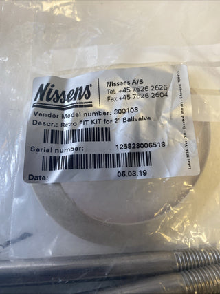 Nissens 300103 Retro FIT KIT für 2" Ballvalve Kugelhahn – OVP Neu1