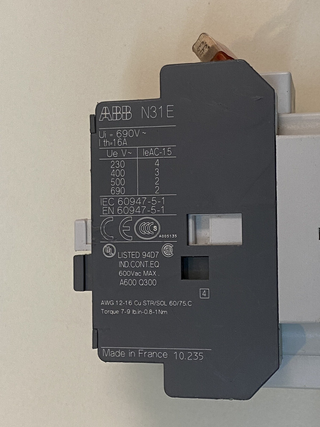 ABB N31E Hilfsschütz / Schützrelais (3 NO / 1 NC) – Gebraucht4