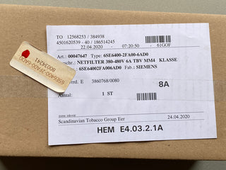 SIEMENS MICROMASTER 4 EMV-Filter 6SE6400-2FA00-6AD0 6A 380-480V Klasse A Neu1