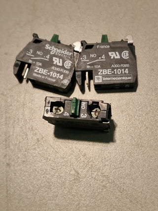 3x Schneider Electric Telemecanique Kontaktblock ZBE-10144