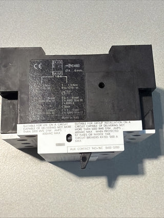 Siemens 3VU1300-1MF00 Leistungschalter für Motorschutz 1NO + 1N 25A ,415V-690V2