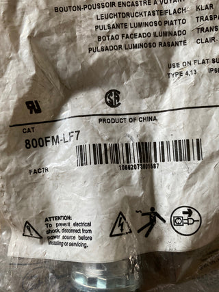 Allen Bradley 800FM-LF7 | Beleuchteter Drucktaster-Kopf 22,5 mm | NEU & OVP1