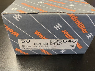 50x Weidmüller 1356460000 BLA 6B SN OR | 6-pol. Buchsenstecker 5.08mm | NEU & OV0