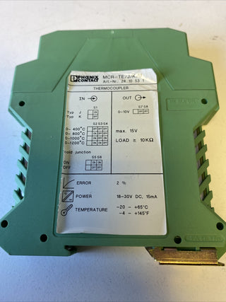 Phoenix Contact MCR-TE/J/K/U - Temperaturmessumformer (2810531)0
