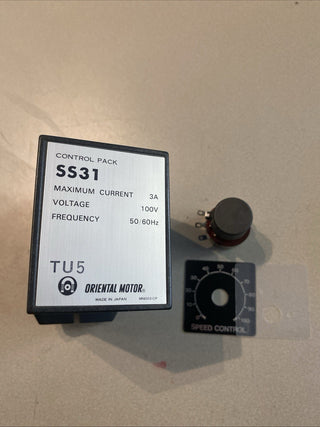Oriental Motor SS31 Speed Control Pack + PAVR-20KY Potentiometer - NEU